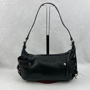 Fossil Black Leather Shoulder Bag 13” x 6”